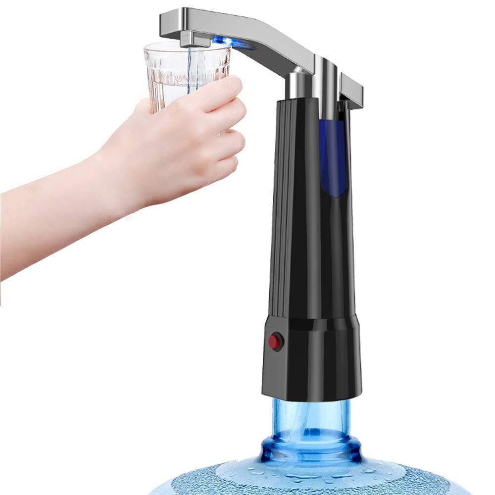 Water Pump Dispenser BMK Electric Gallon Drinking Bottle Water Dispensing Pump with On/Off Switch & Touch Button 2 Working Modes for Home Kitchen Office